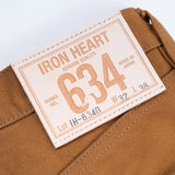 Iron Heart |  IH-634D | 17oz Duck Straight Cut Jeans | Brown