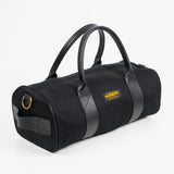 Iron Heart | IHE-24-BLK | 21oz Denim and Buttero Leather Holdall | Superblack