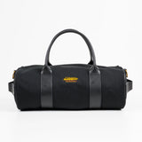 Iron Heart | IHE-24-BLK | 21oz Denim and Buttero Leather Holdall | Superblack