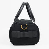 Iron Heart | IHE-24-BLK | 21oz Denim and Buttero Leather Holdall | Superblack