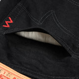 Iron Heart | IH-666S-142bb | 14oz Selvedge Denim Slim Straight Cut Jeans | Black/Black