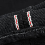 Iron Heart | IH-666S-142bb | 14oz Selvedge Denim Slim Straight Cut Jeans | Black/Black