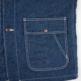 Iron Heart | IHJ-149  | 10oz Selvedge Denim Blanket Lined Chore Jacket | Indigo