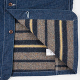 Iron Heart | IHJ-149  | 10oz Selvedge Denim Blanket Lined Chore Jacket | Indigo
