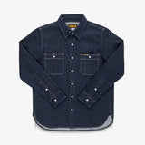 Iron Heart | IHSH-326-IND | 12oz Selvedge Denim Work Shirt With Snaps | Indigo