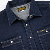 Iron Heart | IHSH-326-IND | 12oz Selvedge Denim Work Shirt With Snaps | Indigo