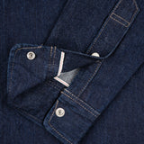 Iron Heart | IHSH-326-IND | 12oz Selvedge Denim Work Shirt With Snaps | Indigo