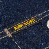 Iron Heart | IHSH-326-IND | 12oz Selvedge Denim Work Shirt With Snaps | Indigo