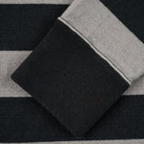 Iron Heart | IHTB-01-GRY-BLK | 11oz Cotton Knit Long-Sleeved Sweater | Grey/Black