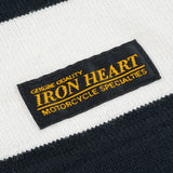 Iron Heart | IHTB-01-BLK-WHT | 11oz Cotton Knit Long-Sleeved Sweater | White/Black