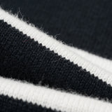 Iron Heart | IHTB-01-BLK-WHT | 11oz Cotton Knit Long-Sleeved Sweater | White/Black