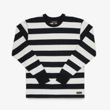 Iron Heart | IHTB-01-BLK-WHT | 11oz Cotton Knit Long-Sleeved Sweater | White/Black