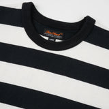 Iron Heart | IHTB-01-BLK-WHT | 11oz Cotton Knit Long-Sleeved Sweater | White/Black