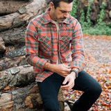 Iron Heart | IHSH-436-RED| Ultra Heavy Flannel American Check Western Shirt | Red "The Watermelon Man"