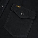 Iron Heart |  IHSH-218-BLK | 12oz Selvedge Denim Western Shirt "The Johnny Cash III" | Black