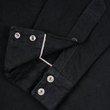 Iron Heart |  IHSH-218-BLK | 12oz Selvedge Denim Western Shirt "The Johnny Cash III" | Black