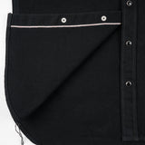 Iron Heart |  IHSH-218-BLK | 12oz Selvedge Denim Western Shirt "The Johnny Cash III" | Black