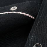 Iron Heart |  IHSH-218-BLK | 12oz Selvedge Denim Western Shirt "The Johnny Cash III" | Black