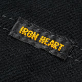 Iron Heart |  IHSH-218-BLK | 12oz Selvedge Denim Western Shirt "The Johnny Cash III" | Black