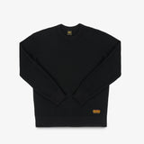 Iron Heart | IHSW-86-BLK | Heavyweight Thermal Crew Neck Sweater | Black
