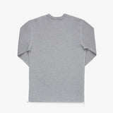 Iron Heart | IHTL-1301-GRY | Waffle Knit Long Sleeved Crew Neck Thermal Top | Grey
