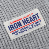 Iron Heart | IHTL-1301-GRY | Waffle Knit Long Sleeved Crew Neck Thermal Top | Grey