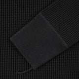Iron Heart | IHTL-1301-BLK | Waffle Knit Long Sleeved Crew Neck Thermal Top | Black