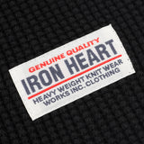 Iron Heart | IHTL-1301-BLK | Waffle Knit Long Sleeved Crew Neck Thermal Top | Black