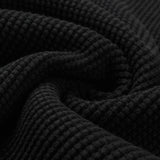 Iron Heart | IHTL-1301-BLK | Waffle Knit Long Sleeved Crew Neck Thermal Top | Black