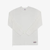 Iron Heart | IHTL-1301-WHT | Waffle Knit Long Sleeved Crew Neck Thermal Top | White