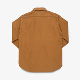 Iron Heart | IHSH-189-BRN | 17oz Duck CPO Work Shirt - "The UnTucked" | Brown