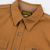 Iron Heart | IHSH-189-BRN | 17oz Duck CPO Work Shirt - "The UnTucked" | Brown