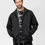 Iron Heart | IHJ-160-BLK-NP | 4.8oz Nylon Coach Jacket - Black - No Patch