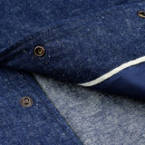 Iron Heart | IHJ-161-IND-NP | 10oz Neppy Selvedge Denim Coach Jacket - Indigo - No Patch