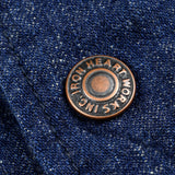 Iron Heart | IHJ-161-IND-NP | 10oz Neppy Selvedge Denim Coach Jacket - Indigo - No Patch