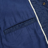 Iron Heart | IHJ-161-IND-NP | 10oz Neppy Selvedge Denim Coach Jacket - Indigo - No Patch