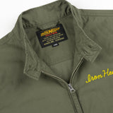 Iron Heart | IHJ-165-ODG | 6.2oz Serge Drizzler Jacket - Olive Drab Green