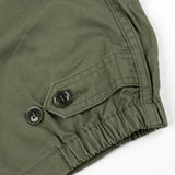 Iron Heart | IHJ-165-ODG | 6.2oz Serge Drizzler Jacket - Olive Drab Green