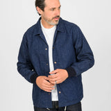 Iron Heart | IHJ-161-IND-NP | 10oz Neppy Selvedge Denim Coach Jacket - Indigo - No Patch