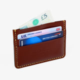 Iron Heart | IHG-089-OXB | Shell Cordovan Card Holder | Oxblood