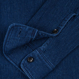 Iron Heart | IHSH-96-IND | 5.5oz Cotton Waffle Work Shirt | Indigo