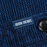 Iron Heart | IHSH-96-IND | 5.5oz Cotton Waffle Work Shirt | Indigo