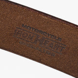 Iron Heart |  IHB-08-BRN | Heavy Duty "Tochigi" Leather Belt with Nickel Plated Garrison Buckle | Brown