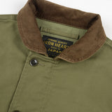 Iron Heart | IHM-53-ODG | 12oz Whipcord Lightweight N1 Deck Jacket | Olive Drab Green