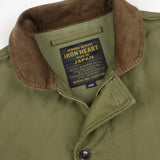 Iron Heart | IHM-53-ODG | 12oz Whipcord Lightweight N1 Deck Jacket | Olive Drab Green