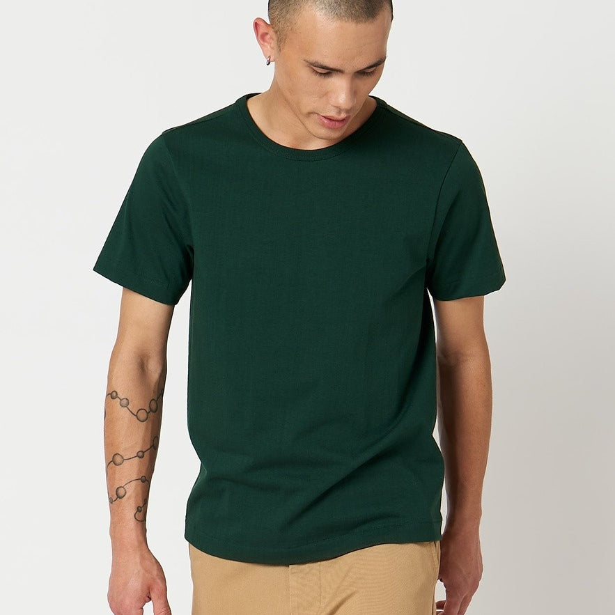 Merz b. Schwanen | 215 | Classic Crew Neck T-Shirt | 412 classic green