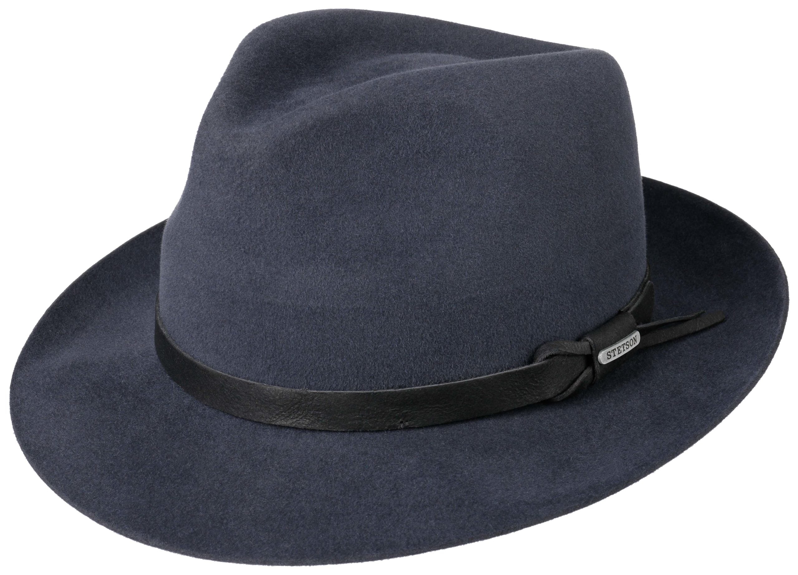 Stetson | 2198207 23 | Fedora Furfelt | Navy