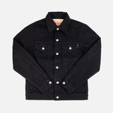 Iron Heart | IHJ-86-BLK |  14oz Selvedge Denim Modified Type III Jacket | Black/Black