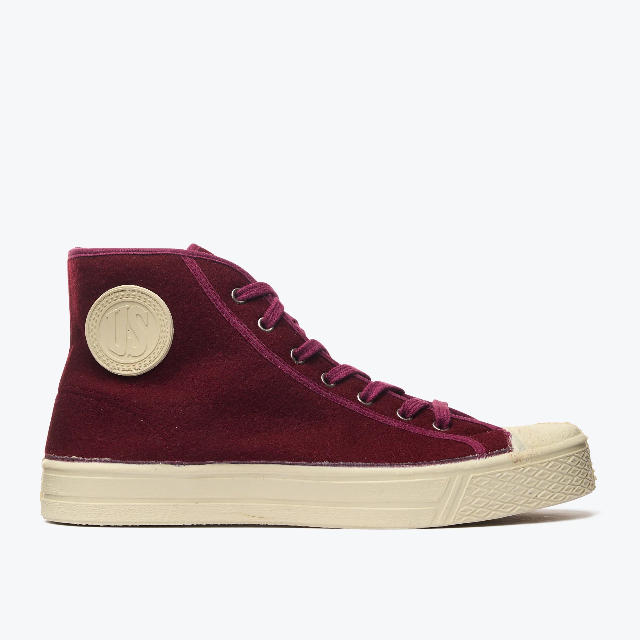 US Rubber | Military Felt High Top | Bordeaux