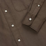 3sixteen | Big Oxford Shirt | Espresso Hemp